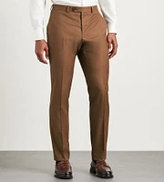 Slim Fit Cappuccino Solid Suit Pants