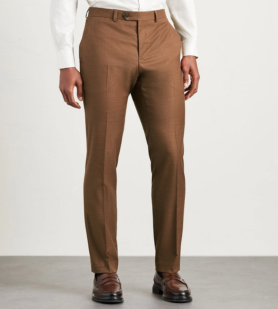 Modern Fit Cappuccino Solid Suit Pants