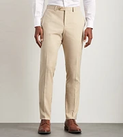 Slim Fit Wheat Solid Suit Pants