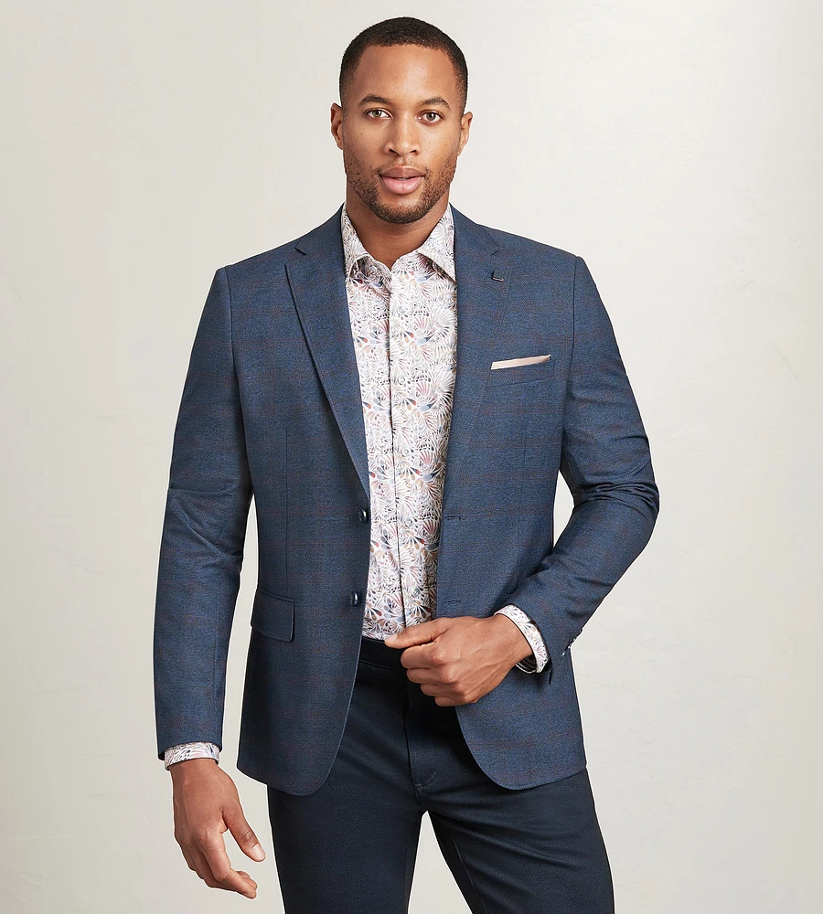 Modern Fit Woven Check Sport Jacket