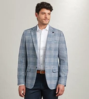 Modern Fit Woven Textured Check Sport Jacket