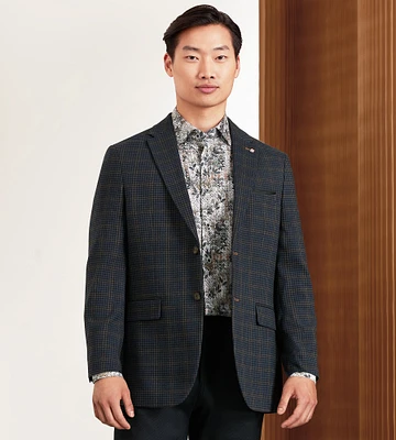 Modern Fit Woven Check Sport Jacket