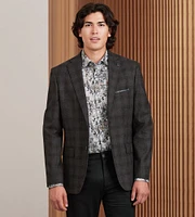 Modern Fit Woven Plaid Sport Jacket