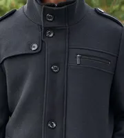 Modern Fit Mid-Length Field Coat with Bib