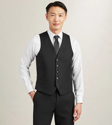 Slim Fit Stretch Suit Separate Vest