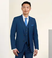 Slim Fit Stretch Suit Separate Vest