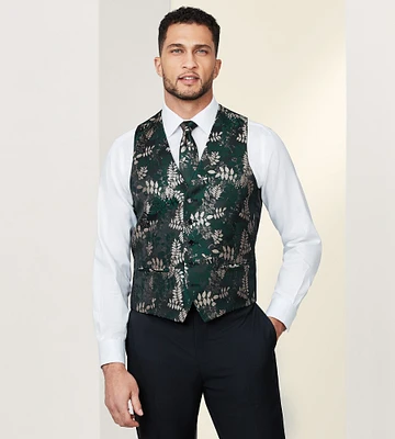 Slim Fit Jacquard Vest