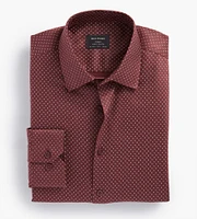 Slim Fit Non-Iron Paisley Print Sateen Dress Shirt