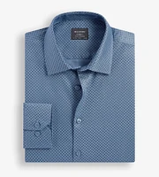 Modern Fit Non-Iron Printed Sateen Dress Shirt