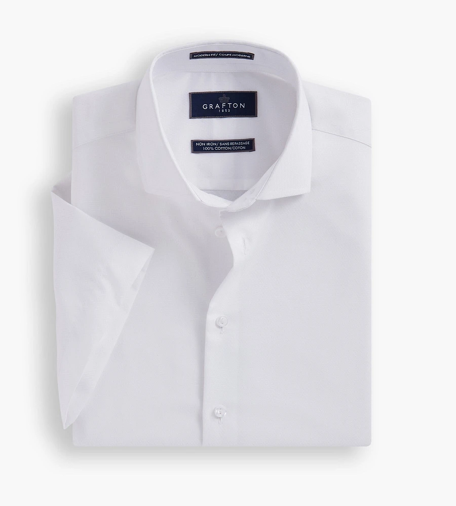 Modern Fit Short Sleeve Dress Shirt