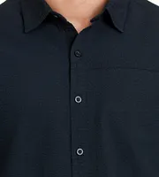 Modern Fit Short Sleeve Seersucker Sport Shirt