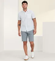 Modern Fit Short Sleeve Seersucker Sport Shirt