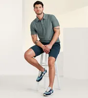 Modern Fit Heathered Performance Polo