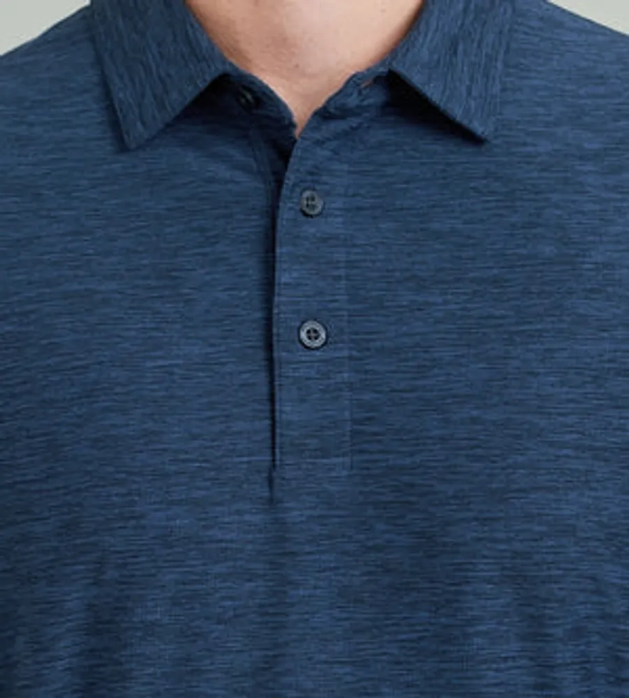 Modern Fit Heathered Performance Polo