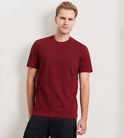 Modern Fit Short Sleeve Flocking T-Shirt