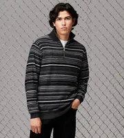 Modern Fit Quarter-Zip Mock Neck Sweater