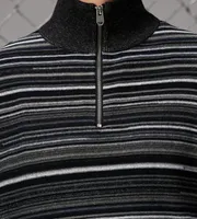 Modern Fit Quarter-Zip Mock Neck Sweater