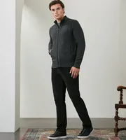 Modern Fit Full-Zip Fleece-Lined Sweater