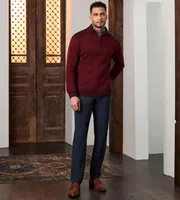 Modern Fit Quarter-Zip Jaspe Sweater