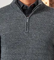 Modern Fit Quarter-Zip Jaspe Sweater