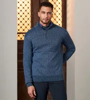 Modern Fit Quarter-Zip Jaspe Sweater