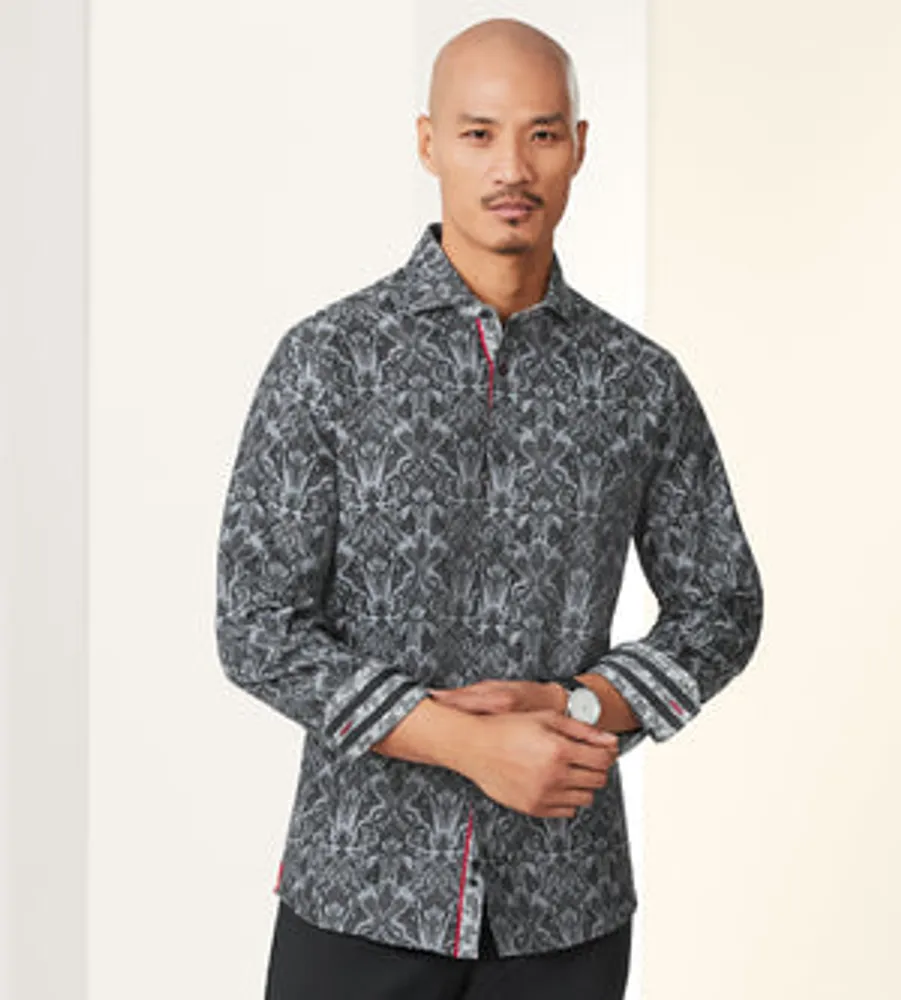 Modern Fit Long Sleeve Sport Shirt