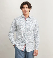 Modern Fit Long Sleeve Printed Sport Shirt