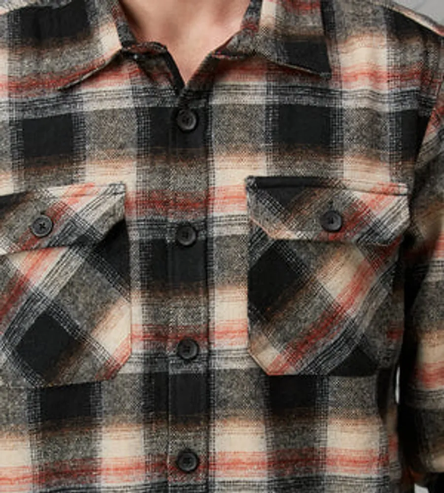 Modern Fit Long Sleeve Plaid Overshirt