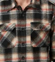 Modern Fit Long Sleeve Plaid Overshirt