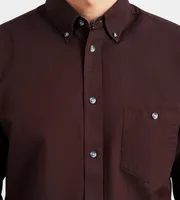 Modern Fit Long Sleeve Stretch Oxford Sport Shirt