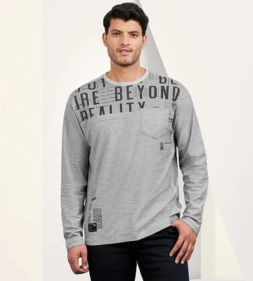 Modern Fit Long Sleeve Crew Neck Tee