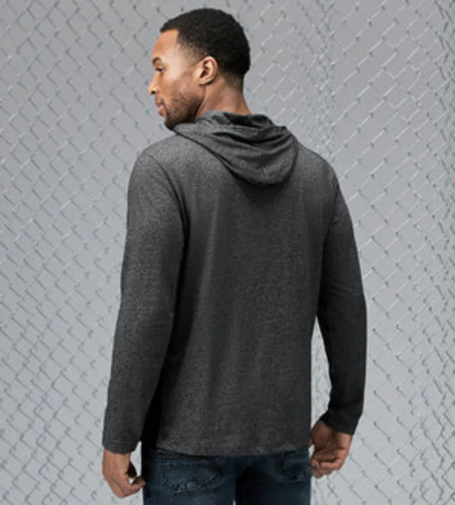 Modern Fit Long Sleeve Cross Over Hoodie