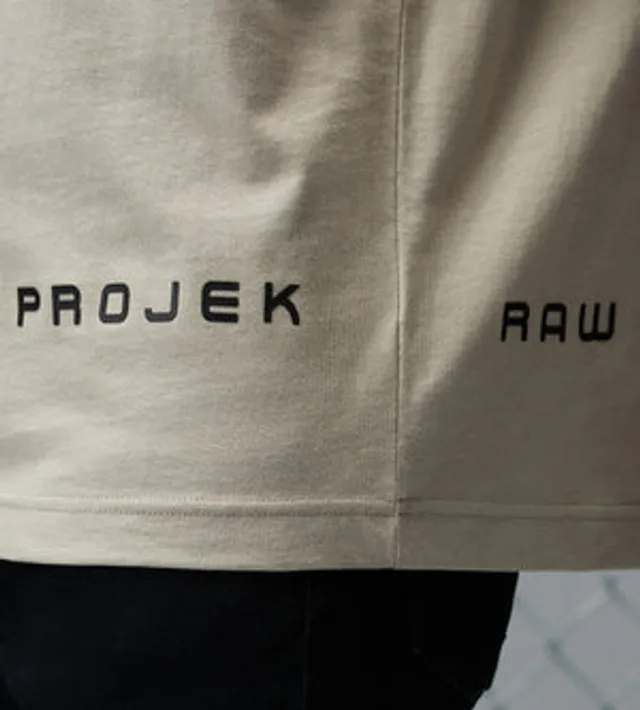 projek raw liquid cotton white t shirt
