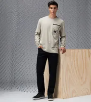 Modern Fit Long Sleeve Crew Neck Shirt