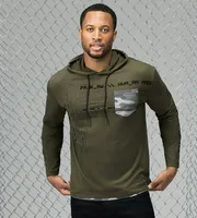 Modern Fit Long Sleeve Hooded Henley