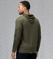 Modern Fit Long Sleeve Hooded Henley