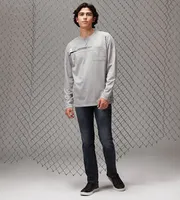 Modern Fit Crew Neck Long Sleeve Knit Shirt