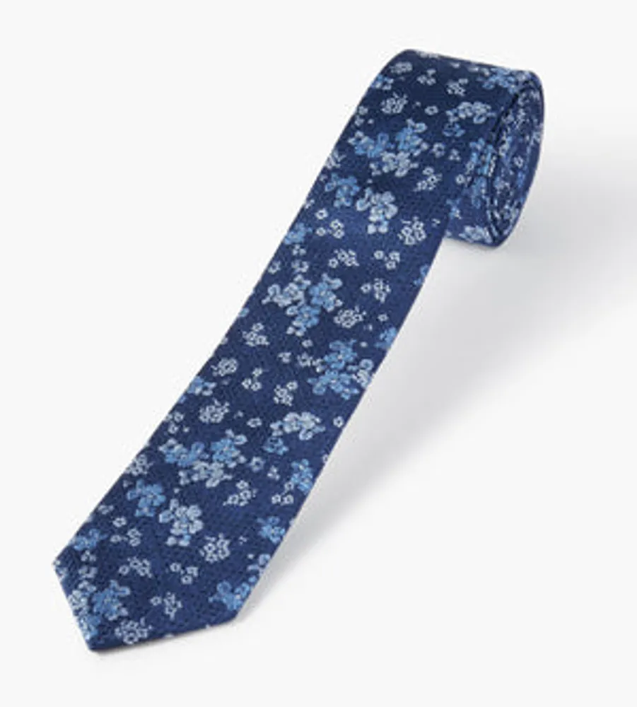 Chevron Floral Tie