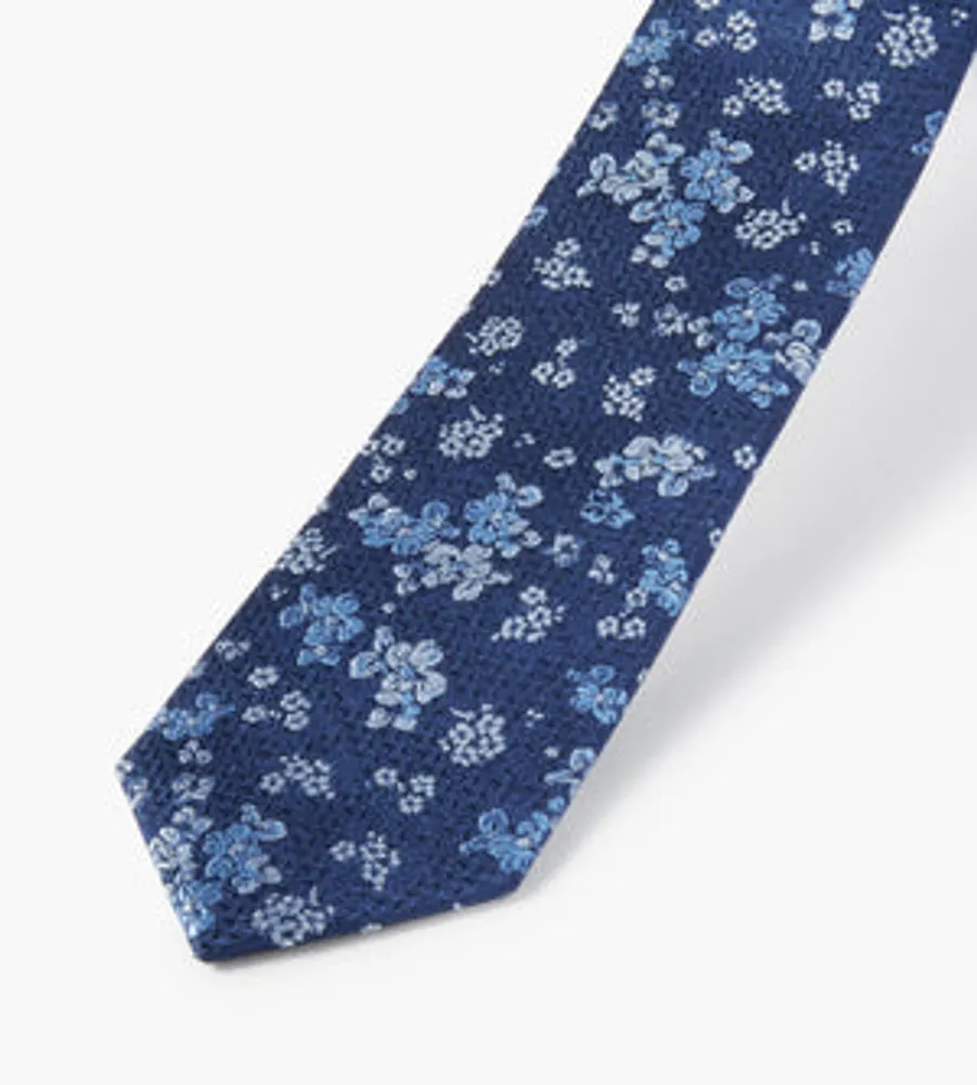 Chevron Floral Tie