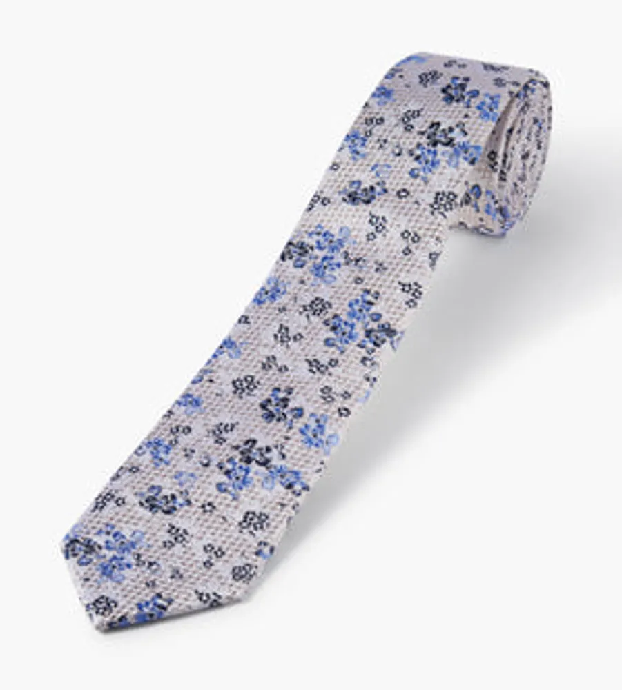 Chevron Floral Tie