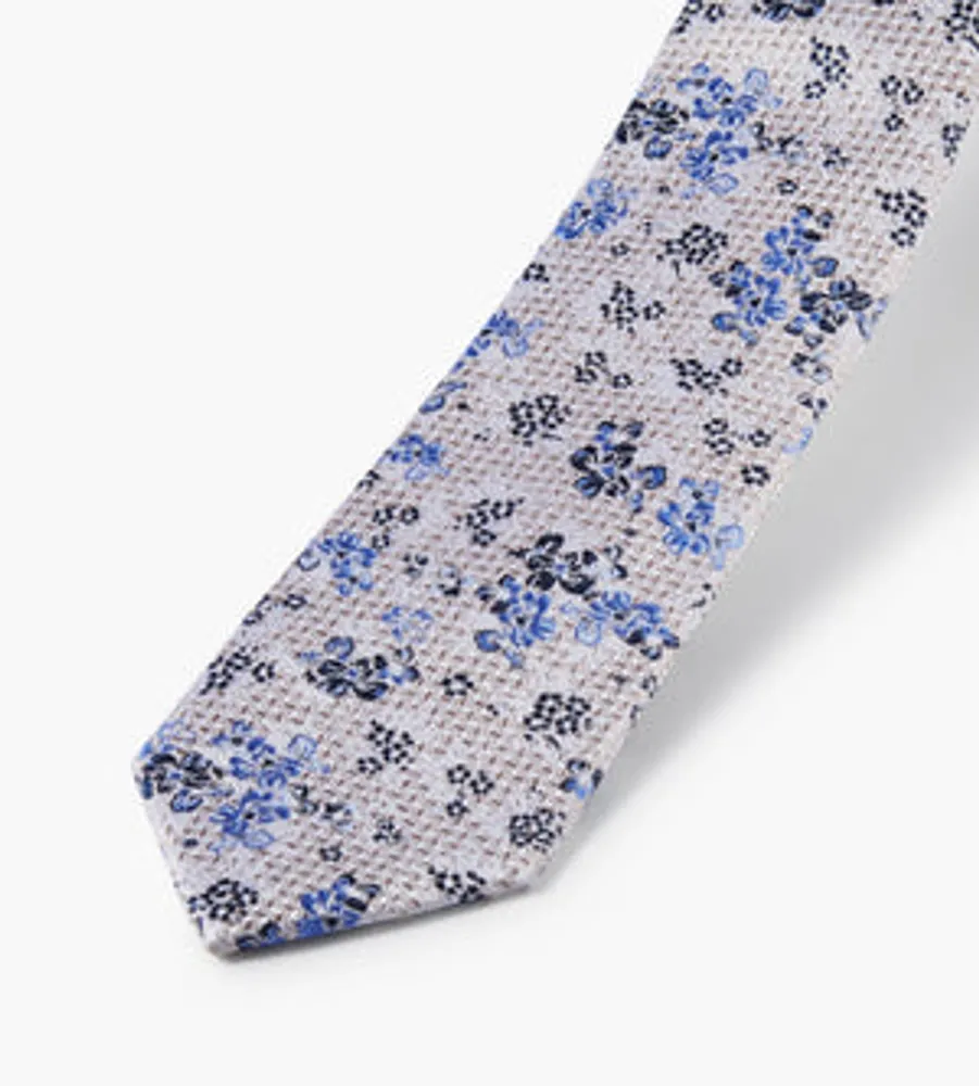 Chevron Floral Tie