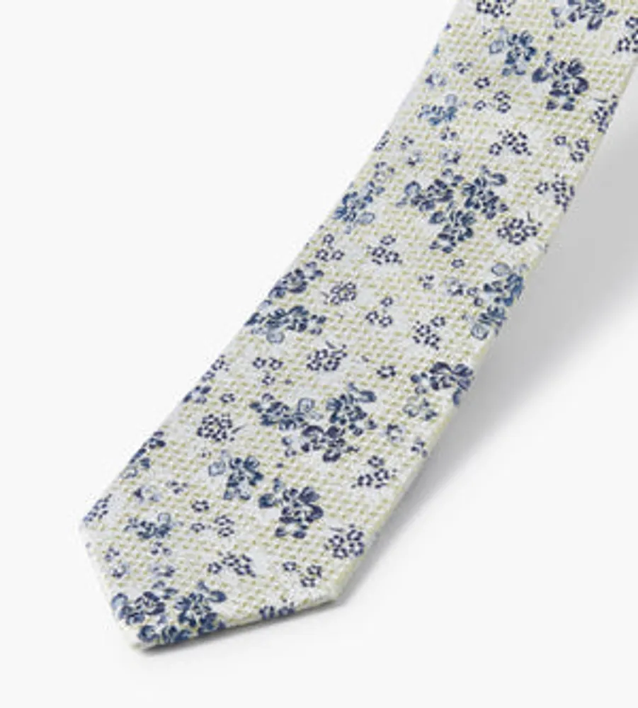 Chevron Floral Tie