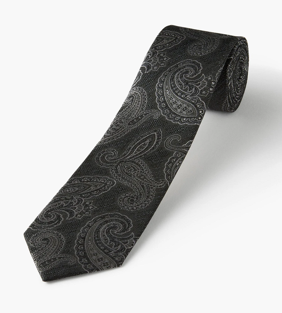 Textured Large Paisley Tie