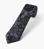 Paisley Tonal Plaid Tie
