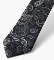 Paisley Tonal Plaid Tie