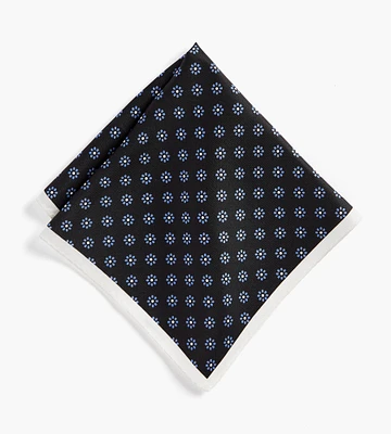 Geo Floral Pocket Square