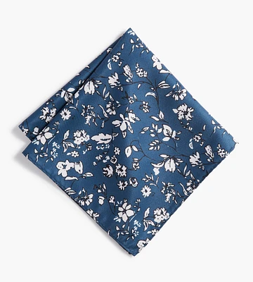 Negative Floral Pocket Square