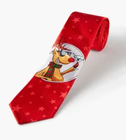 Christmas Moose Tie