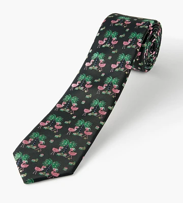 Festive Flamingoes Tie