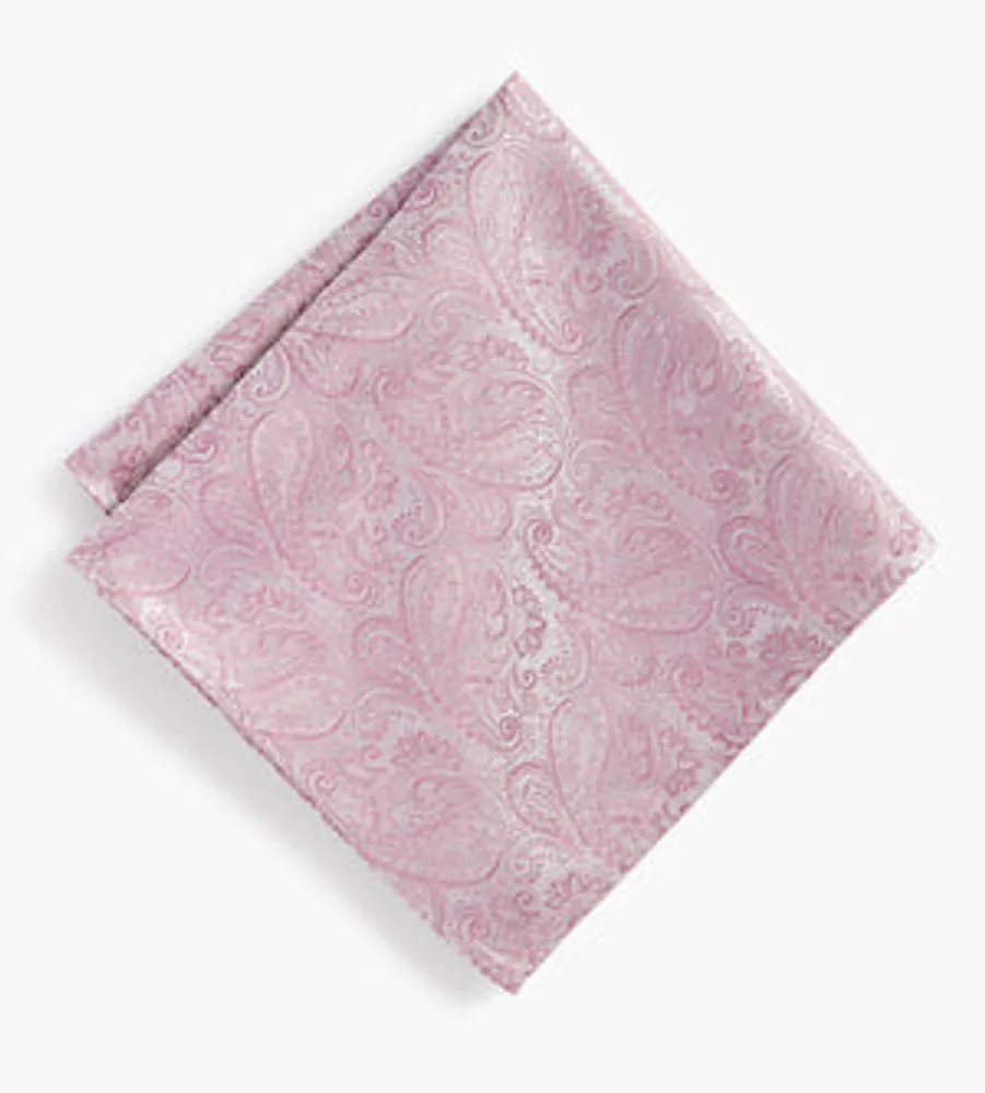 Tonal Paisley Pocket Square